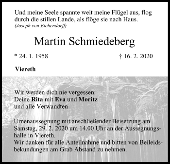 Anzeige von Martin Schmiedeberg von MGO