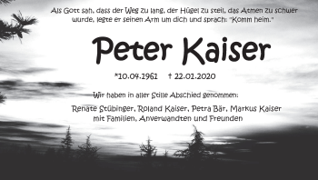 Anzeige von Peter Kaiser von MGO