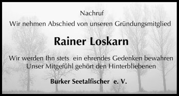 Anzeige von Rainer Loskarn von MGO