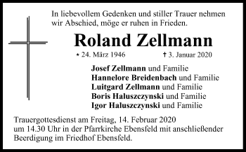Anzeige von Roland Zellmann von MGO