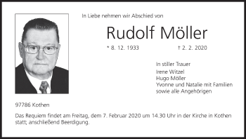 Anzeige von Rudolf Möller von MGO