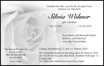 Anzeige von Silvia Wöhner von MGO