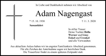 Anzeige von Adam Nagengast von MGO
