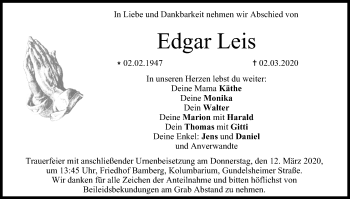 Anzeige von Edgar Leis von MGO