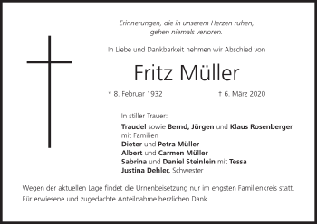 Anzeige von Fritz Müller von MGO