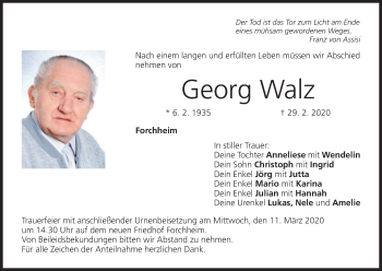 Anzeige von Georg Walz von MGO