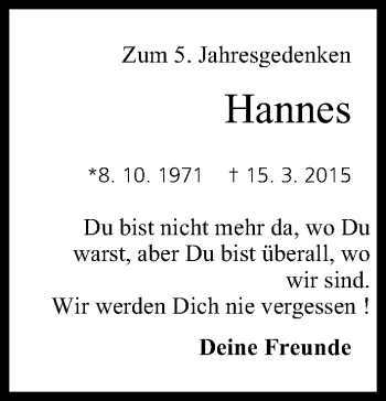 Anzeige von Hannes  von MGO