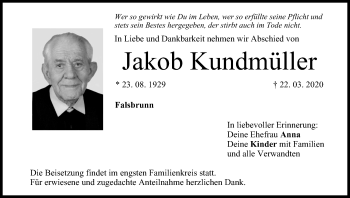 Anzeige von Jakob Kundmüller von MGO