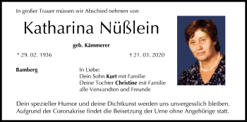 Anzeige von Katharina Nüßlein von MGO