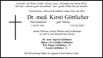 Anzeige von Kirsti Göttlicher von MGO