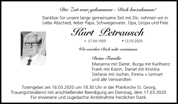 Anzeige von Kurt Petrausch von MGO