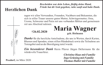 Anzeige von Maria Wagner von MGO
