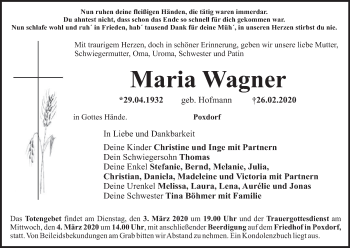 Anzeige von Maria Wagner von MGO