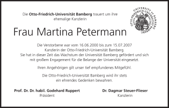 Anzeige von Martina Petermann von MGO
