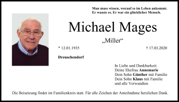 Anzeige von Michael Mages von MGO