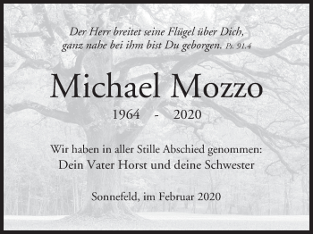 Anzeige von Michael Mozzo von MGO