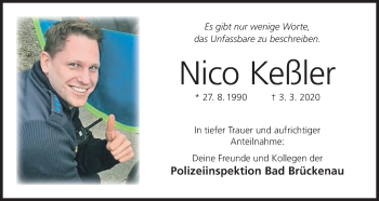 Anzeige von Nico Keßler von MGO