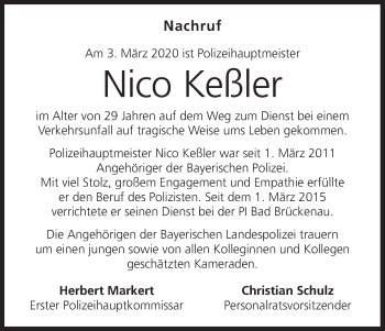 Anzeige von Nico Keßler von MGO