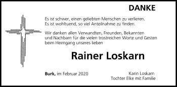 Anzeige von Rainer Loskarn von MGO