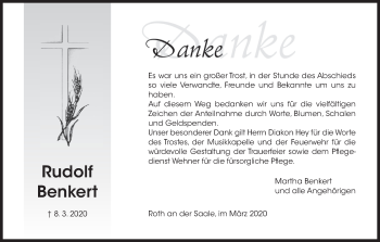 Anzeige von Rudolf Benkert von MGO