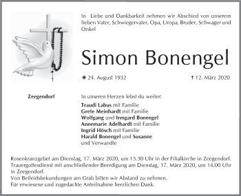 Anzeige von Simon Bonengel von MGO
