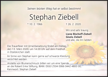 Anzeige von Stephan Ziebell von MGO