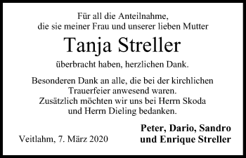 Anzeige von Tanja Streller von MGO