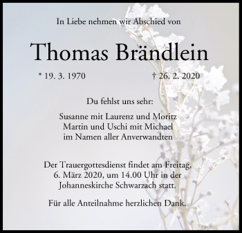 Anzeige von Thomas Brändlein von MGO