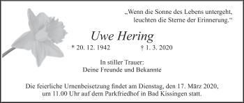 Anzeige von Uwe Hering von MGO