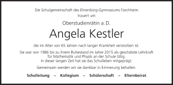 Anzeige von Angela Kestler von MGO
