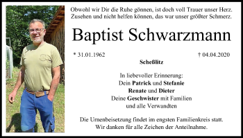 Anzeige von Baptist Schwarzmann von MGO