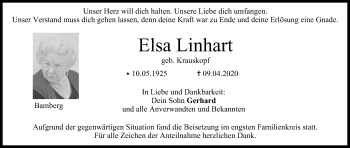 Anzeige von Elsa Linhart von MGO