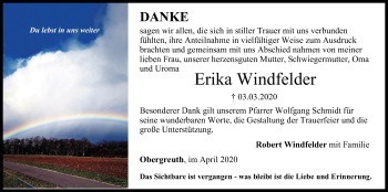 Anzeige von Erika Windfelder von MGO