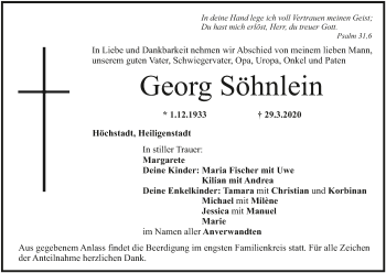 Anzeige von Georg Söhnlein von MGO