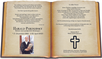 Anzeige von Harald Pardubsky von MGO