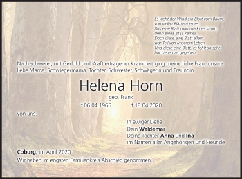 Anzeige von Helena Horn von MGO