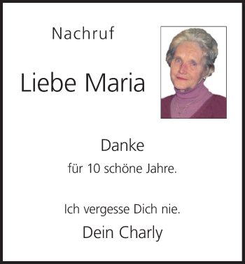 Anzeige von Maria  von MGO