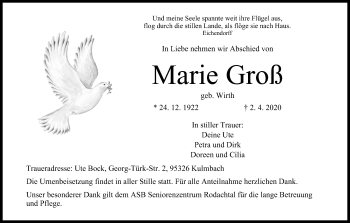 Anzeige von Marie Groß von MGO