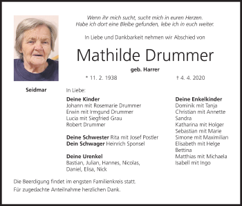 Anzeige von Mathilde Drummer von MGO