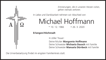 Anzeige von Miachel Hoffmann von MGO