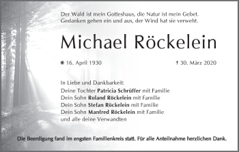 Anzeige von Michael Röckelein von MGO