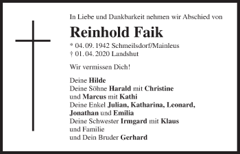 Anzeige von Reinhold Faik von MGO