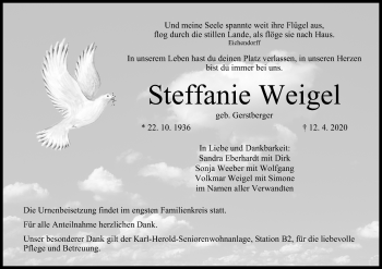 Anzeige von Steffanie Weigel von MGO