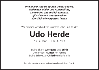 Anzeige von Udo Herde von MGO