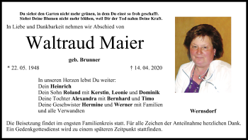 Anzeige von Waltraud Maier von MGO