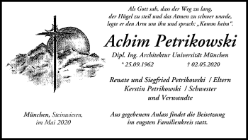 Anzeige von Achim Petrikowski von MGO