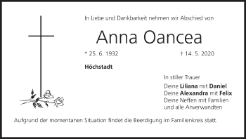 Anzeige von Anna Oancea von MGO