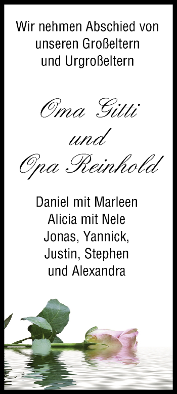 Anzeige von Brigitta Becher von MGO