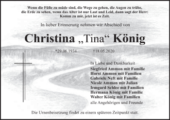 Anzeige von Christina König von MGO