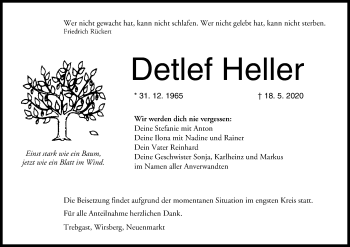 Anzeige von Detlef Heller von MGO